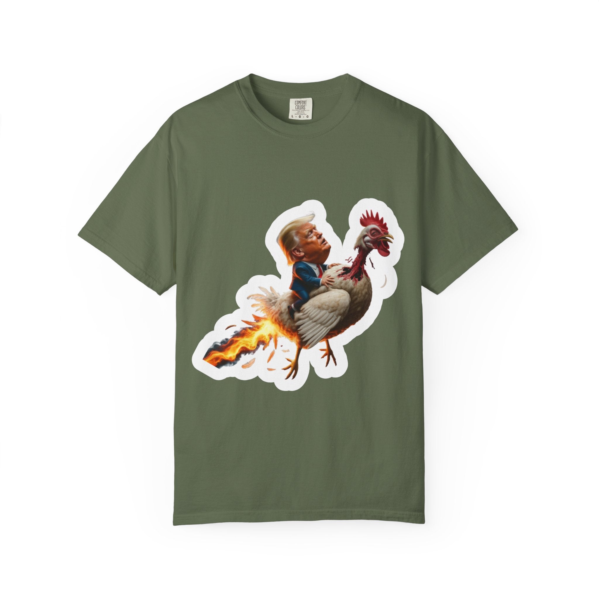 Trump on a Chicken T-Shirt - Unisex