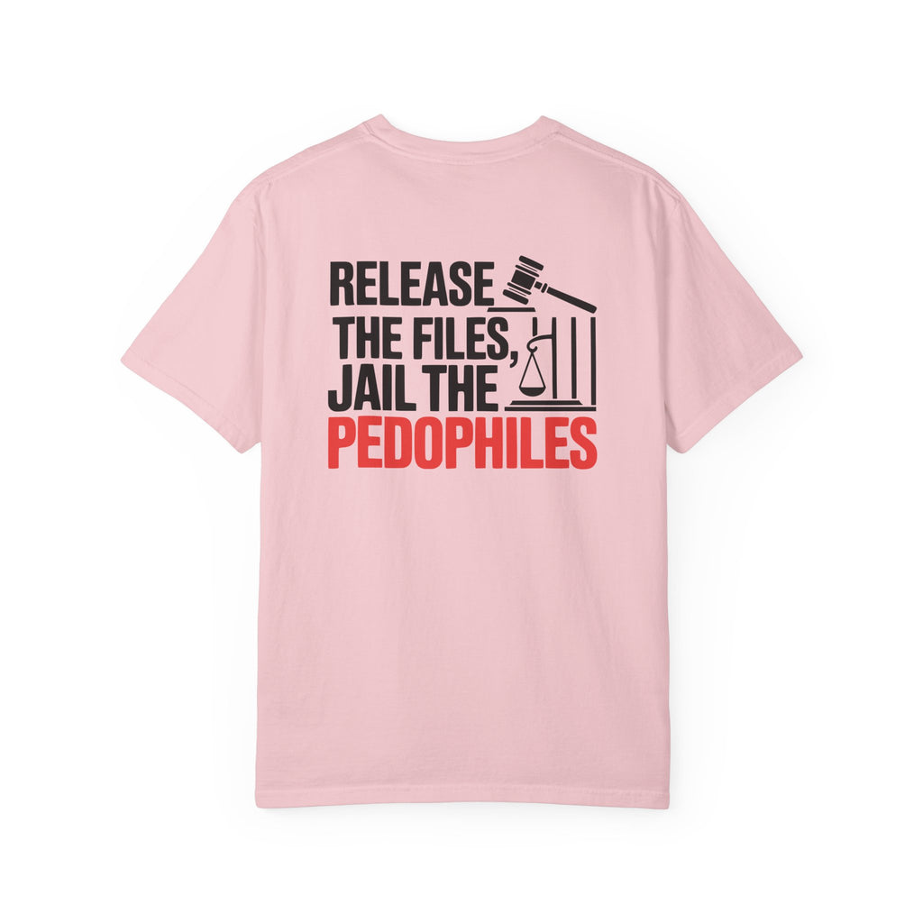 Activist T-Shirt - I Stand with Virginia Giuffre and Release the Files Jail the Pedophiles