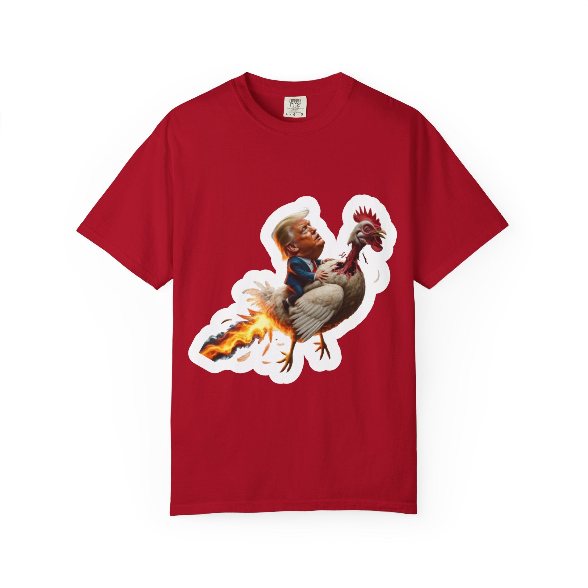 Trump on a Chicken T-Shirt - Unisex