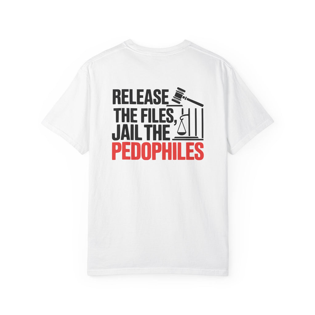 Activist T-Shirt - I Stand with Virginia Giuffre and Release the Files Jail the Pedophiles