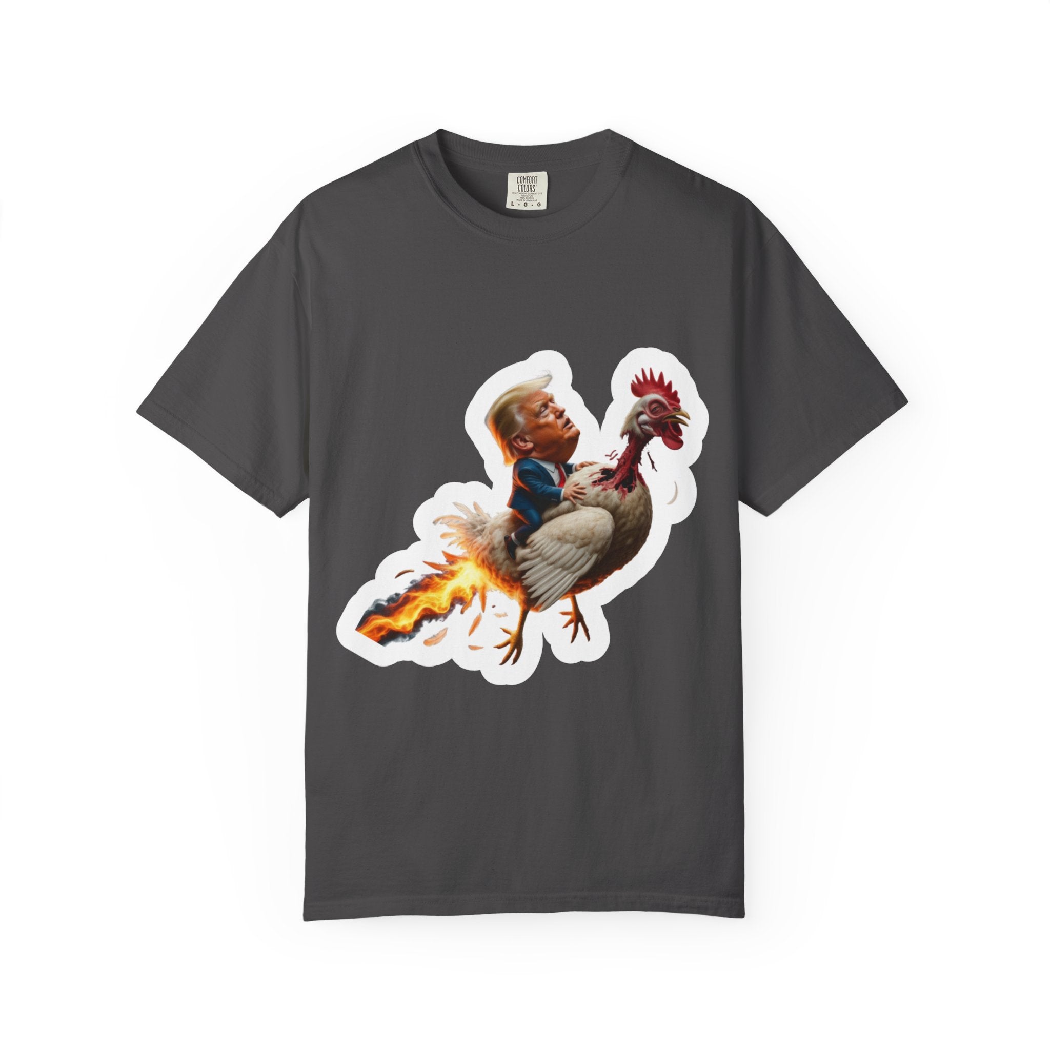 Trump on a Chicken T-Shirt - Unisex