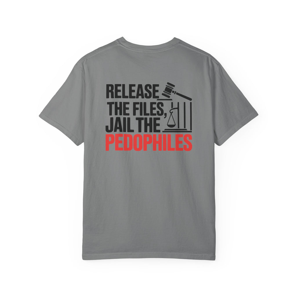 Activist T-Shirt - I Stand with Virginia Giuffre and Release the Files Jail the Pedophiles