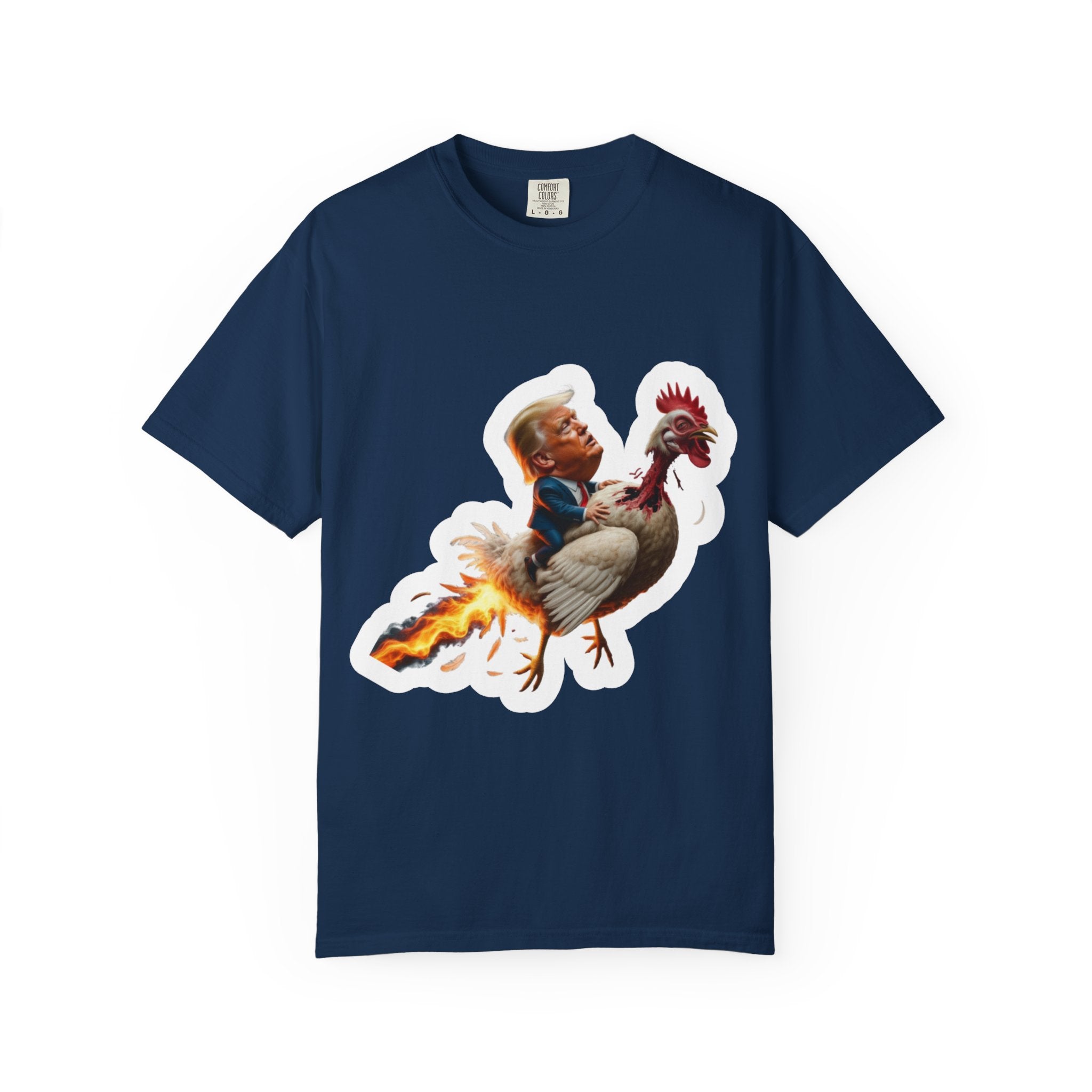 Trump on a Chicken T-Shirt - Unisex
