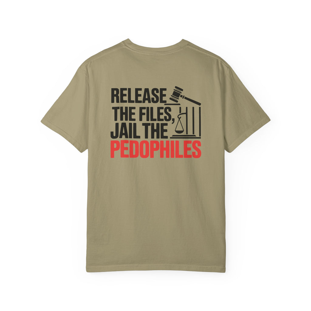 Activist T-Shirt - I Stand with Virginia Giuffre and Release the Files Jail the Pedophiles