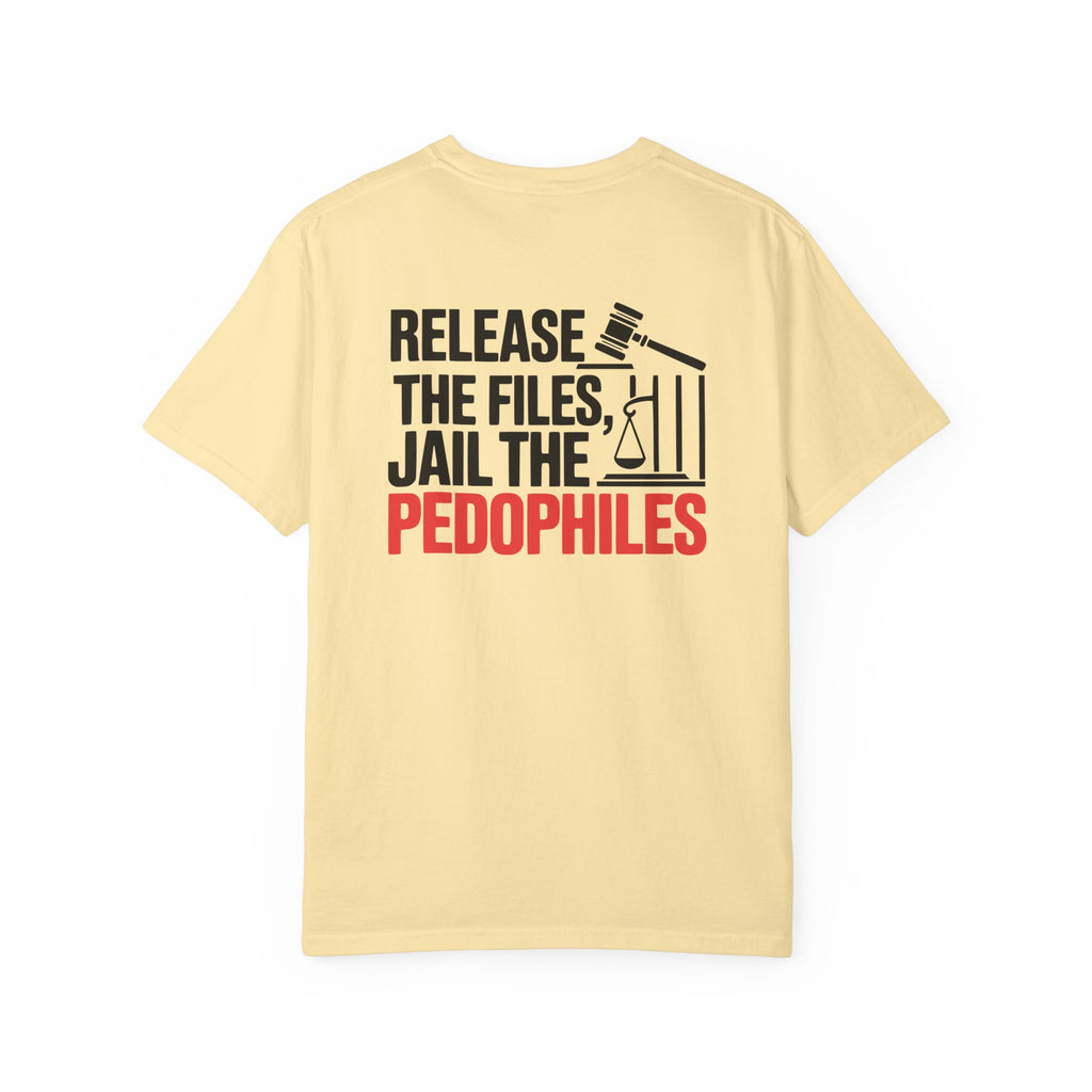 Activist T-Shirt - I Stand with Virginia Giuffre and Release the Files Jail the Pedophiles