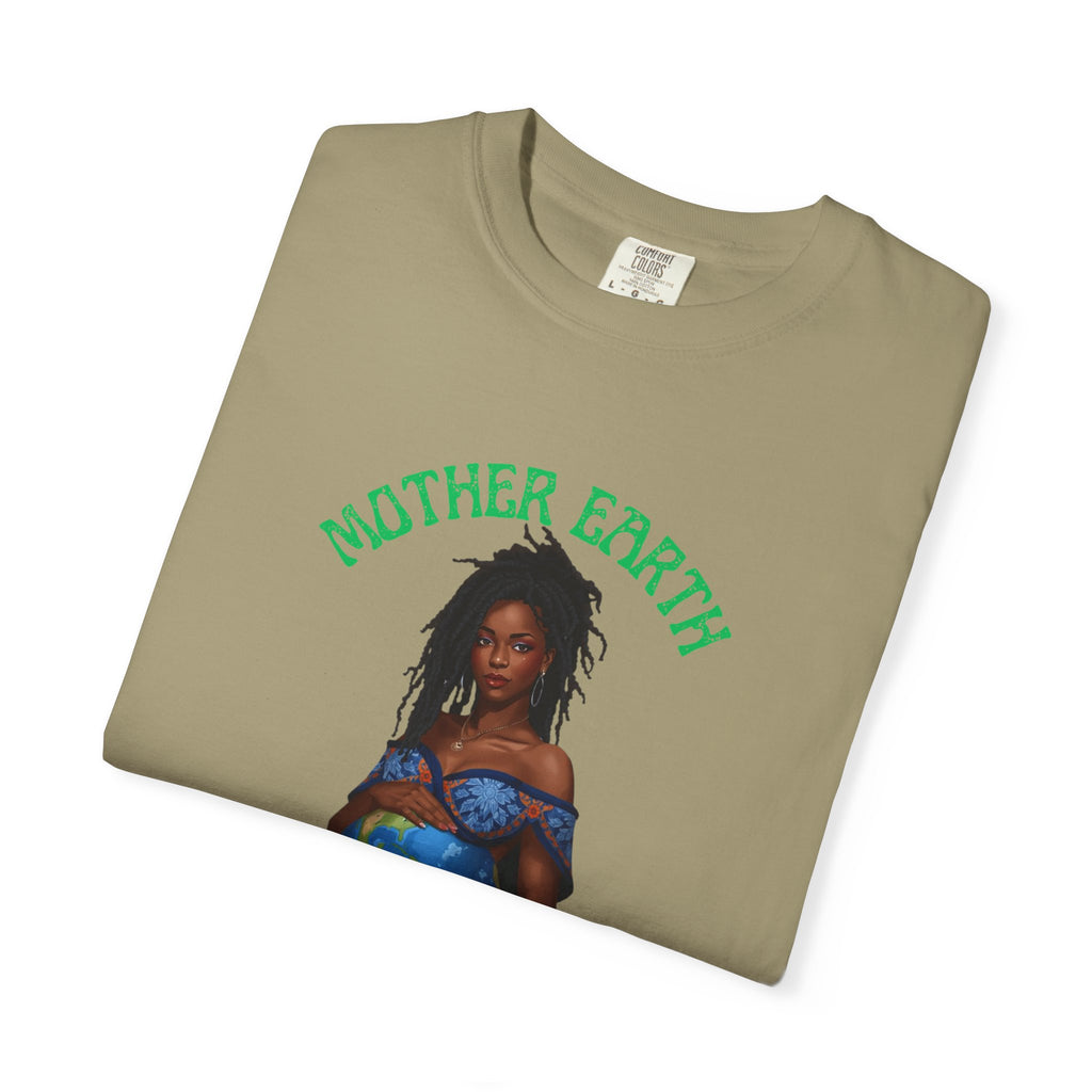 Mother Earth Nurture Shirt The World Within Every Life Is a Gift T Shirt Black Woman Art Nature Lover Tee Eco Conscious Graphic Tee