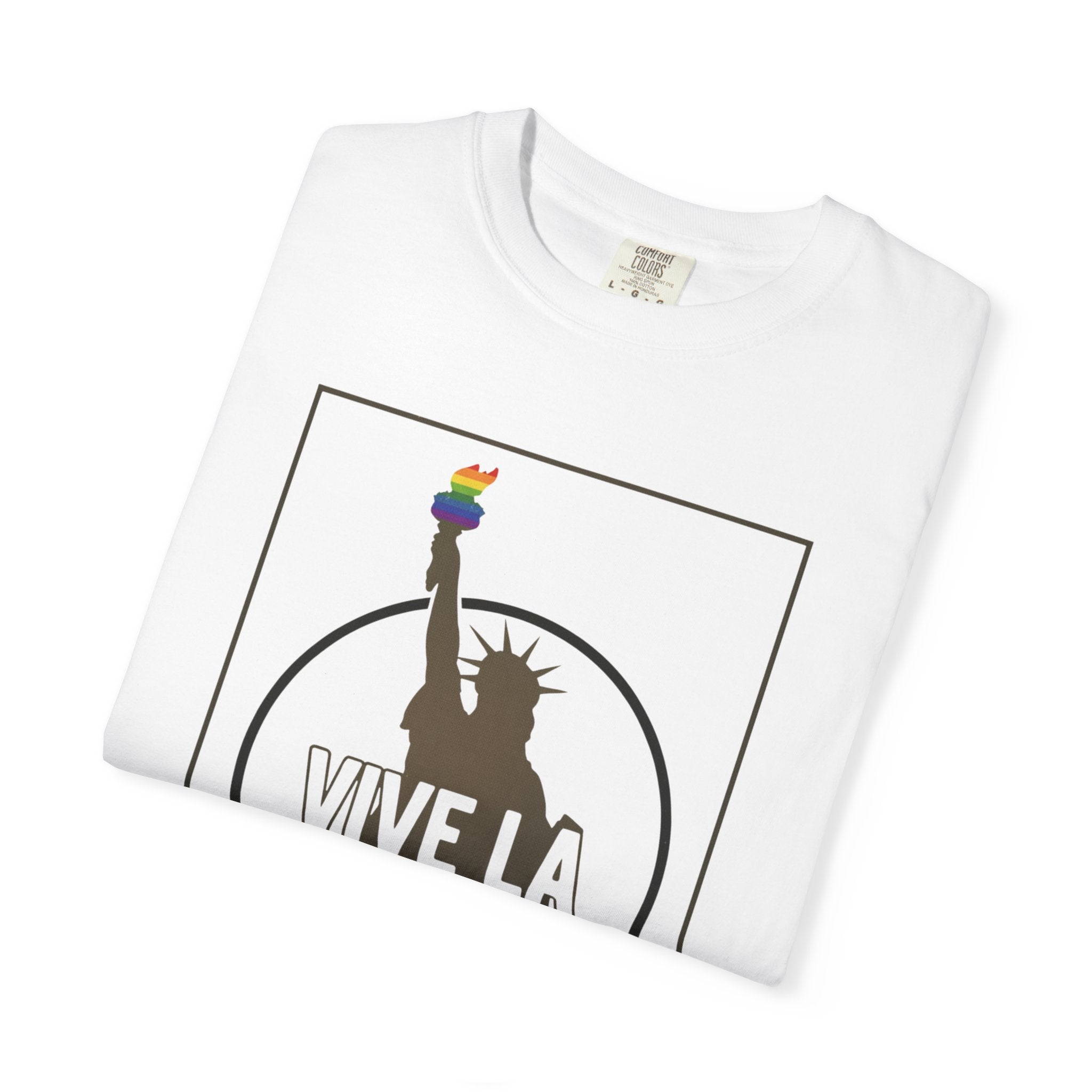 Vive La Revolution T-Shirt Pride Rainbow Activist Tee LGBTQ Equality Top Graphic Tee