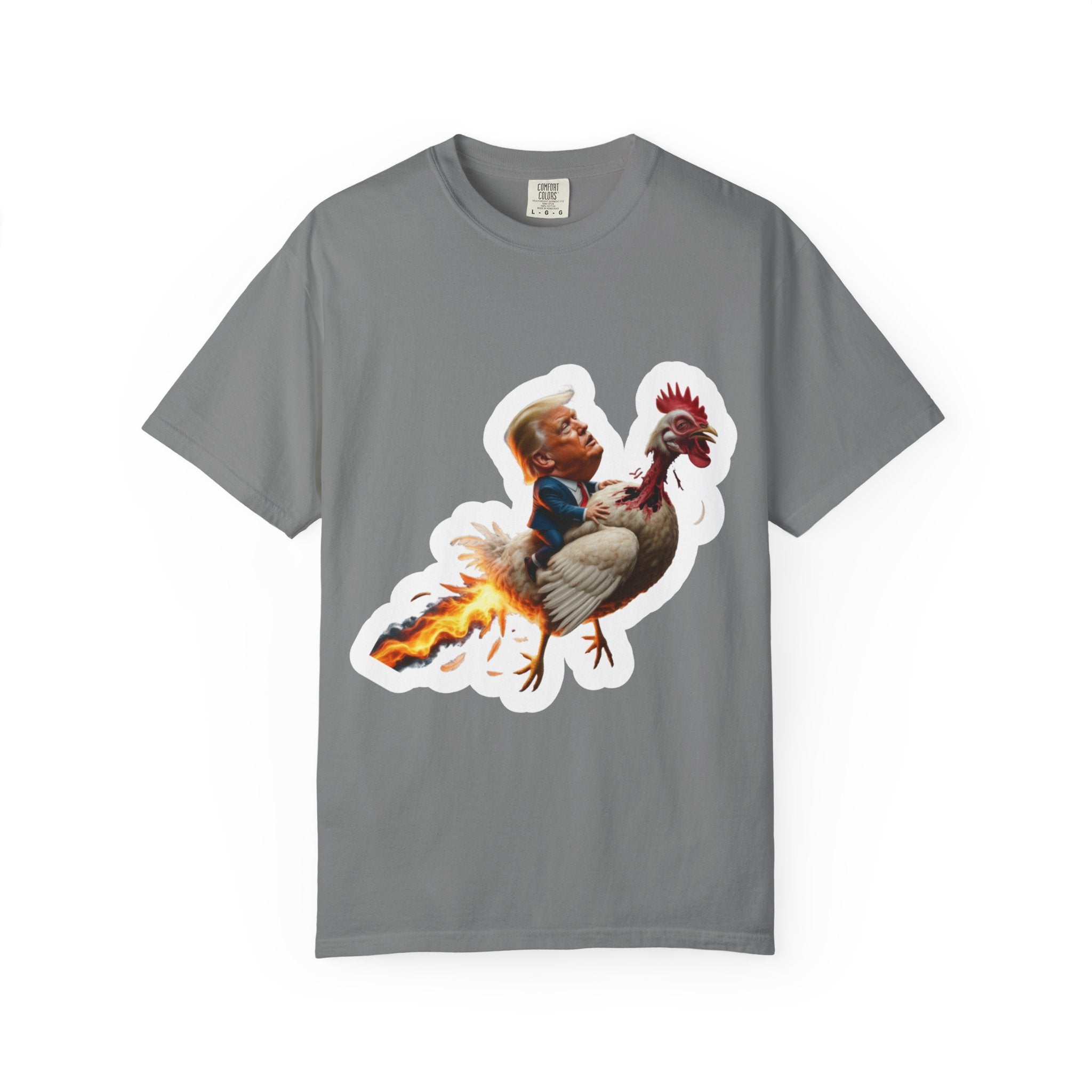 Trump on a Chicken T-Shirt - Unisex