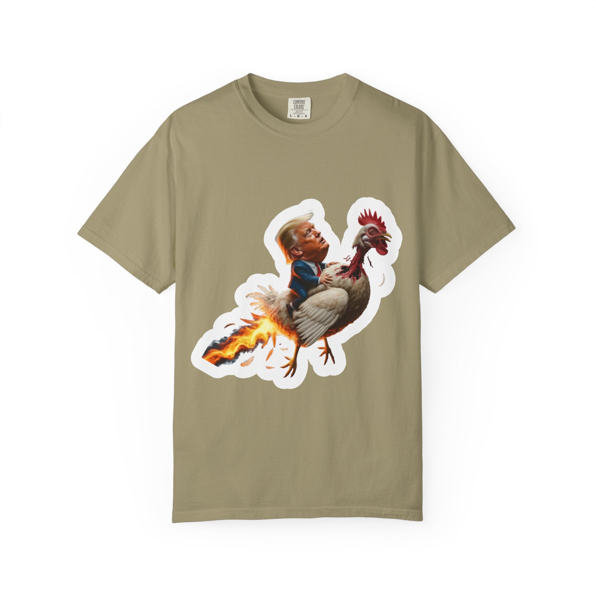Trump on a Chicken T-Shirt - Unisex
