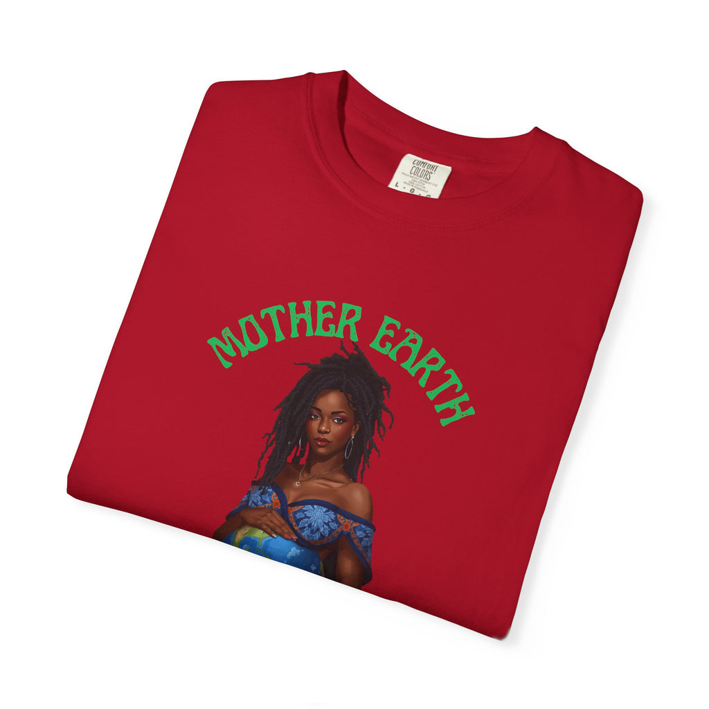Mother Earth Nurture Shirt The World Within Every Life Is a Gift T Shirt Black Woman Art Nature Lover Tee Eco Conscious Graphic Tee