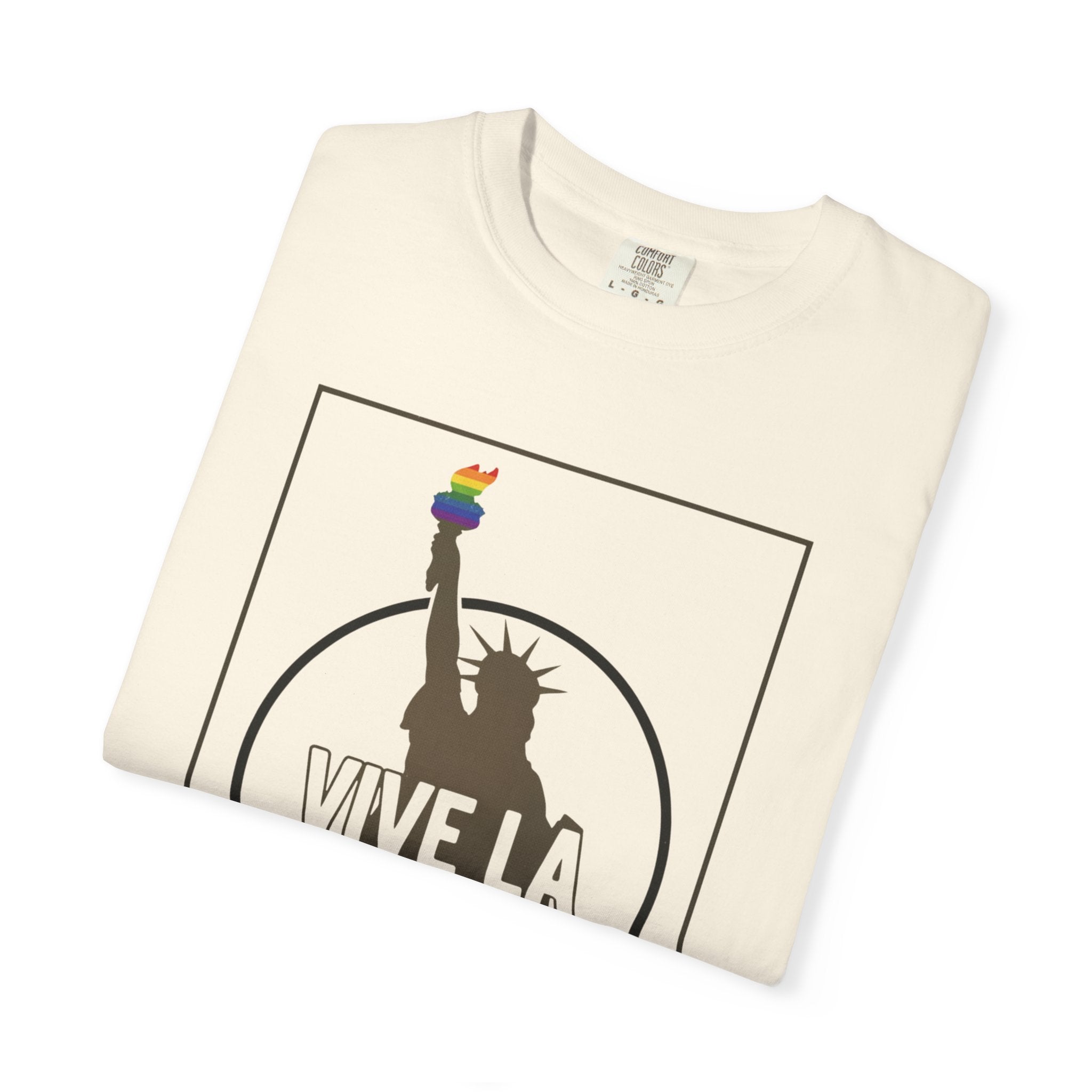 Vive La Revolution T-Shirt Pride Rainbow Activist Tee LGBTQ Equality Top Graphic Tee