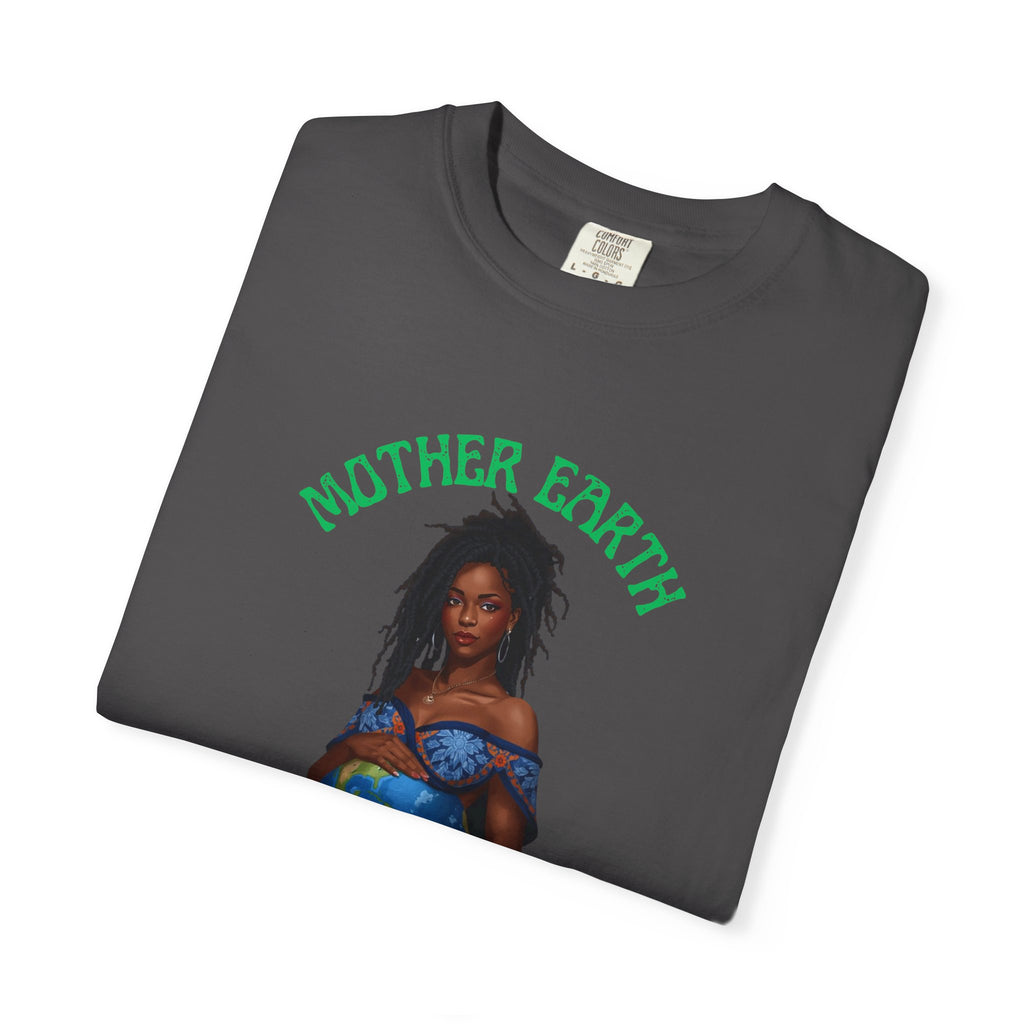 Mother Earth Nurture Shirt The World Within Every Life Is a Gift T Shirt Black Woman Art Nature Lover Tee Eco Conscious Graphic Tee