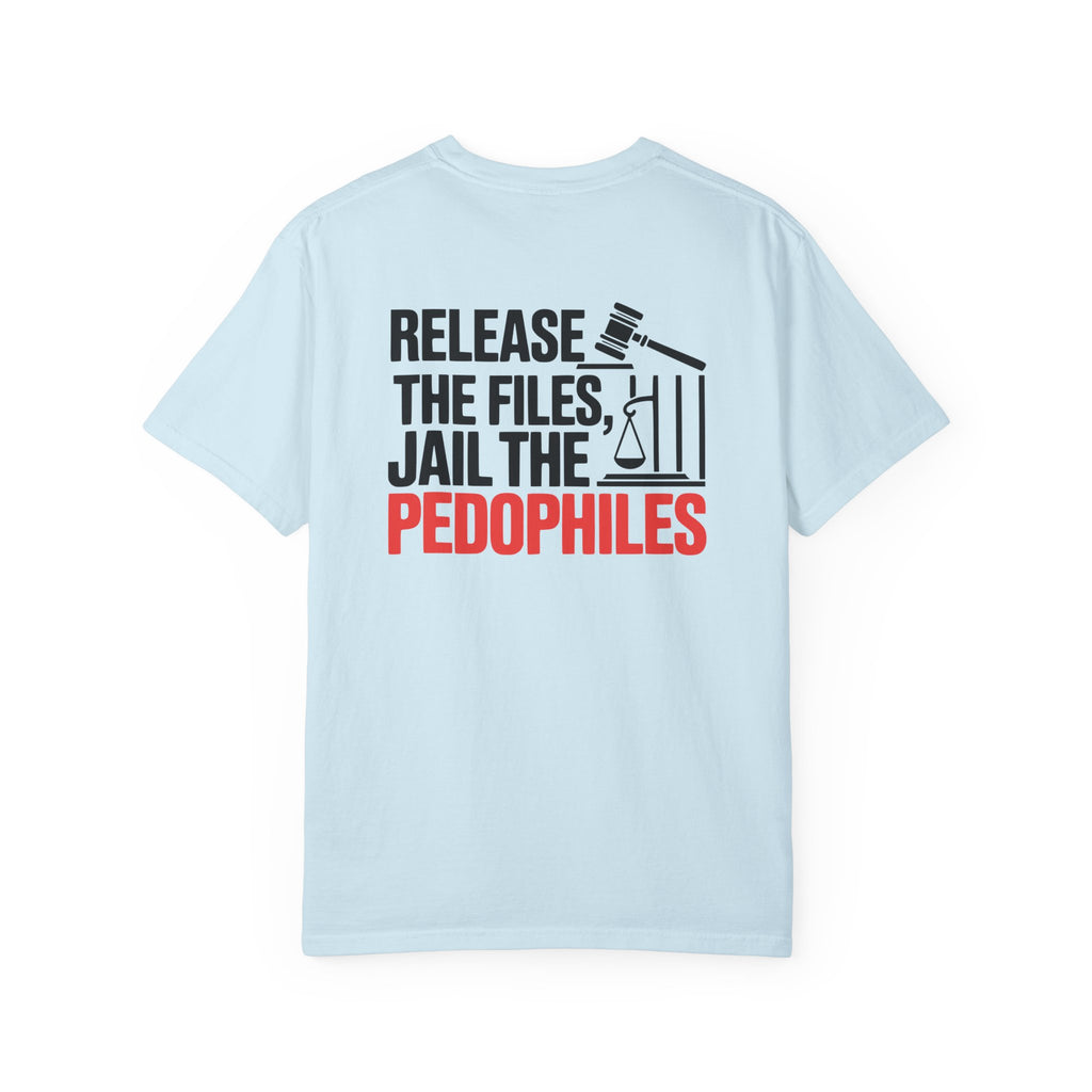 Activist T-Shirt - I Stand with Virginia Giuffre and Release the Files Jail the Pedophiles