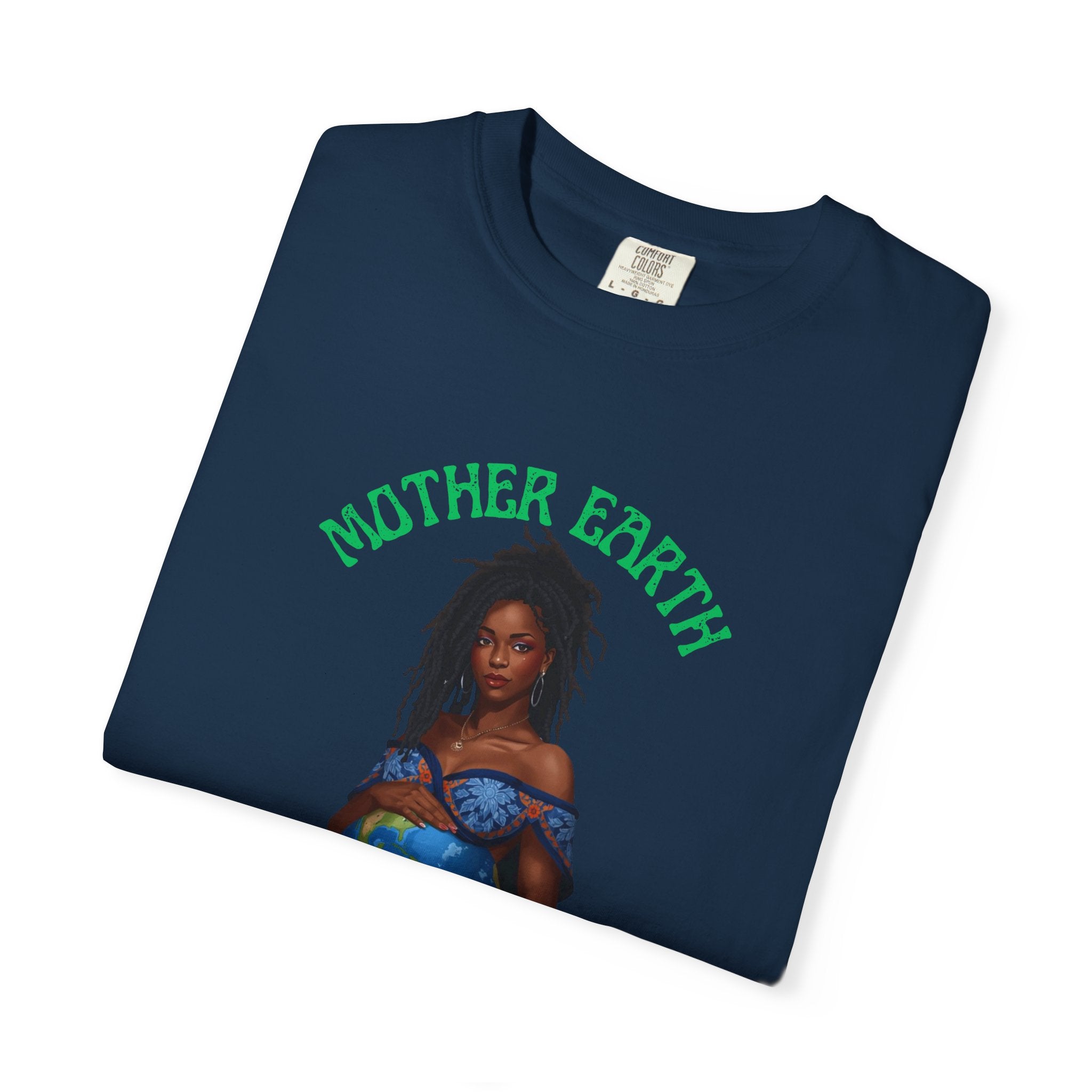 Mother Earth Nurture Shirt The World Within Every Life Is a Gift T Shirt Black Woman Art Nature Lover Tee Eco Conscious Graphic Tee