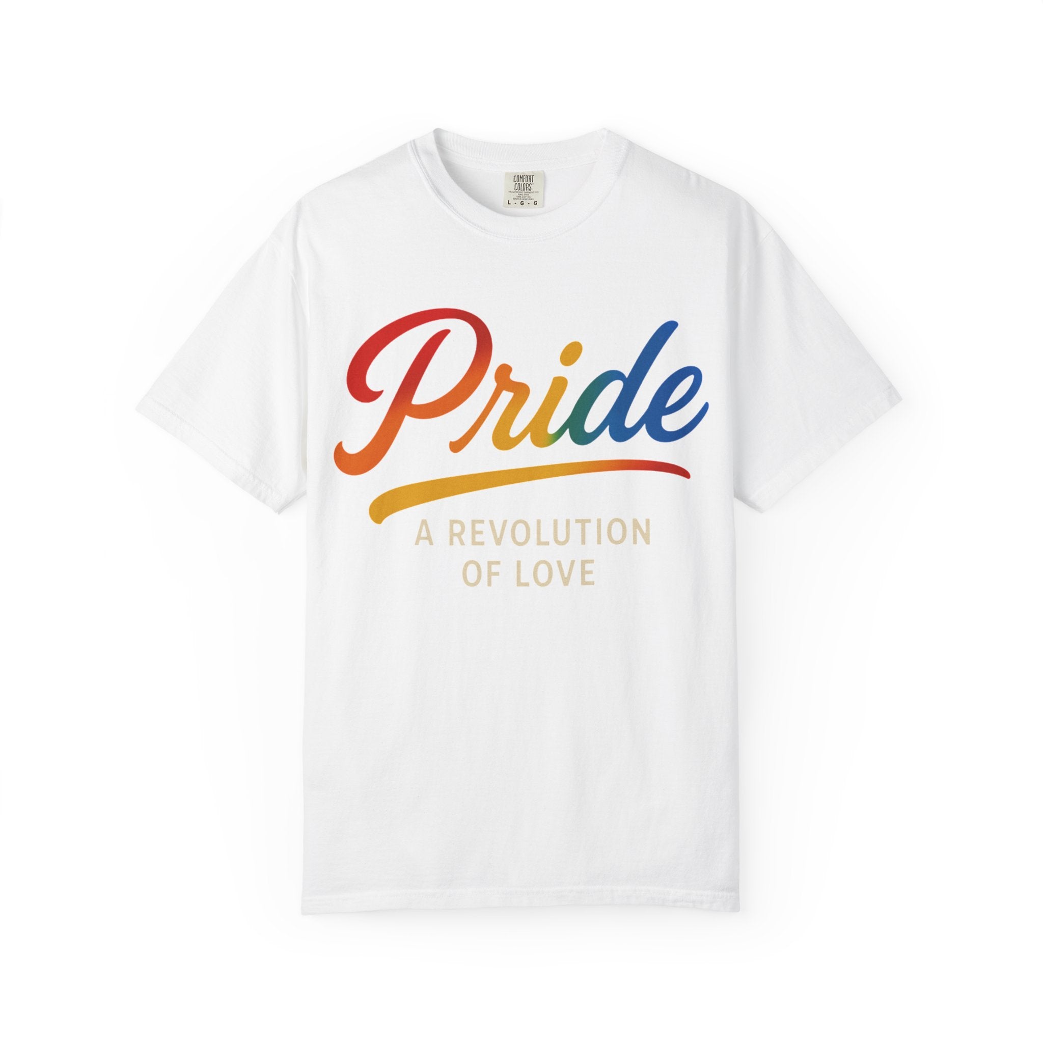 Pride A Revolution of Love T-Shirt LGBTQ Equality Tee Activist Pride Top Rainbow Graphic Tee