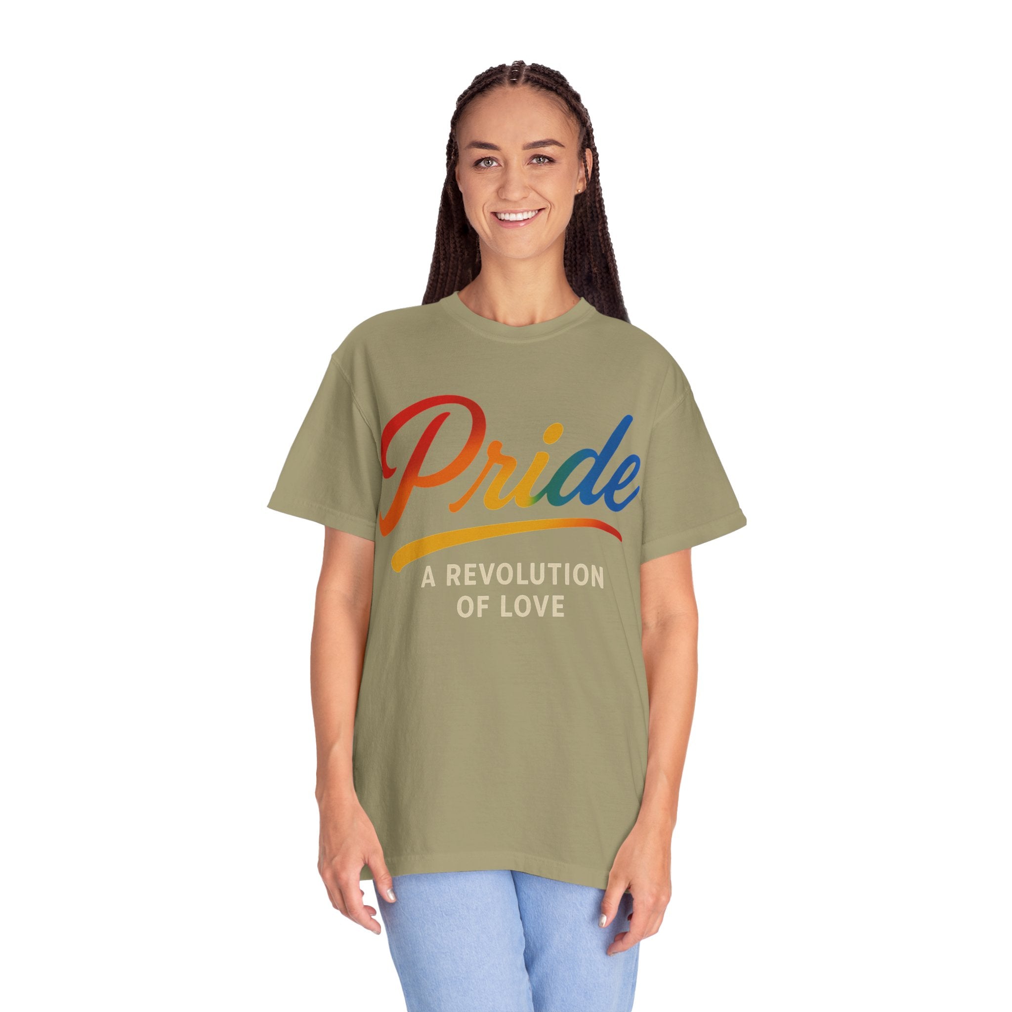Pride A Revolution of Love T-Shirt LGBTQ Equality Tee Activist Pride Top Rainbow Graphic Tee