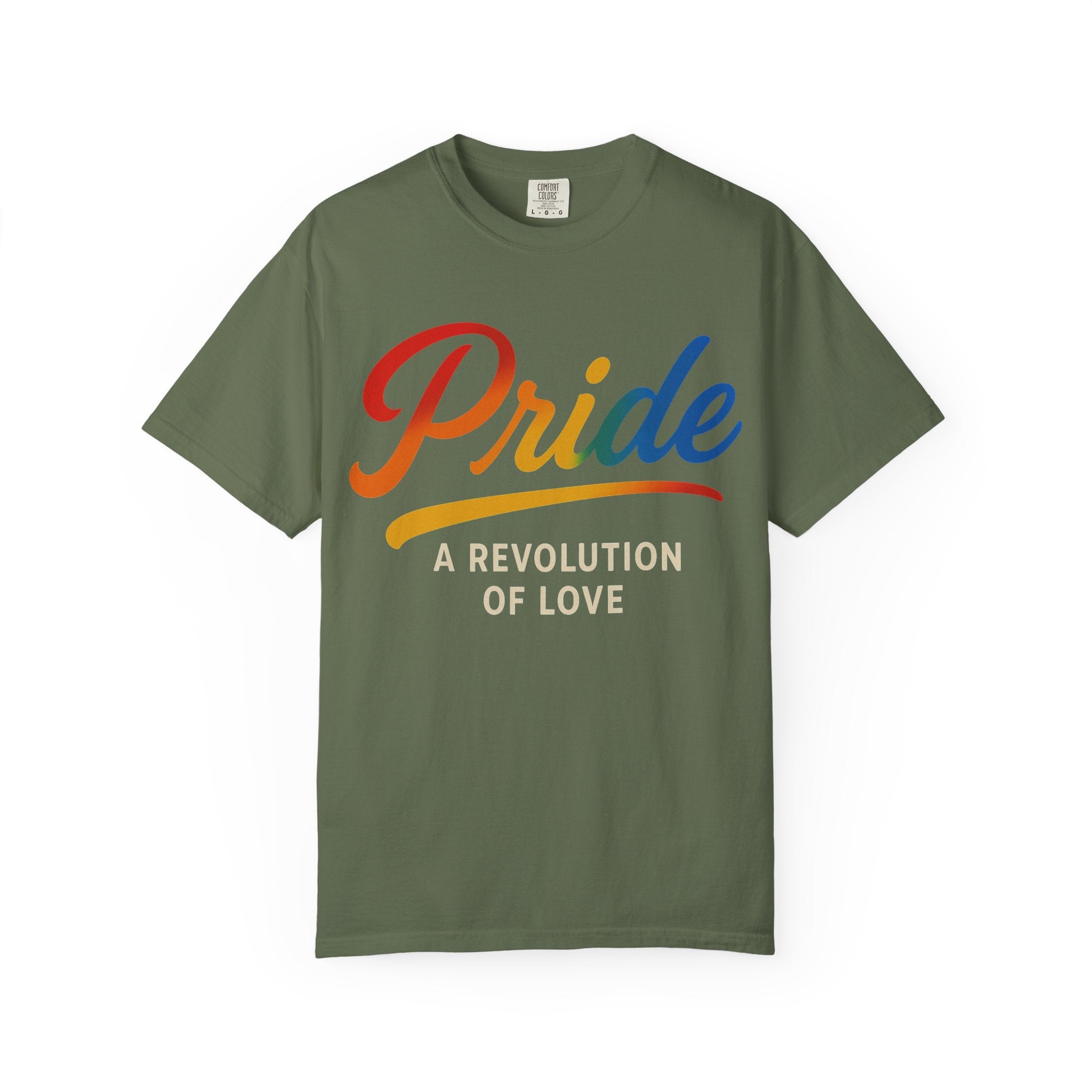 Pride A Revolution of Love T-Shirt LGBTQ Equality Tee Activist Pride Top Rainbow Graphic Tee