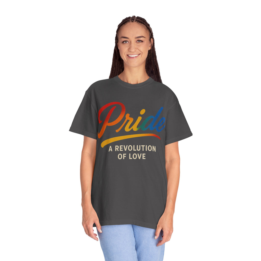Pride A Revolution of Love T-Shirt LGBTQ Equality Tee Activist Pride Top Rainbow Graphic Tee