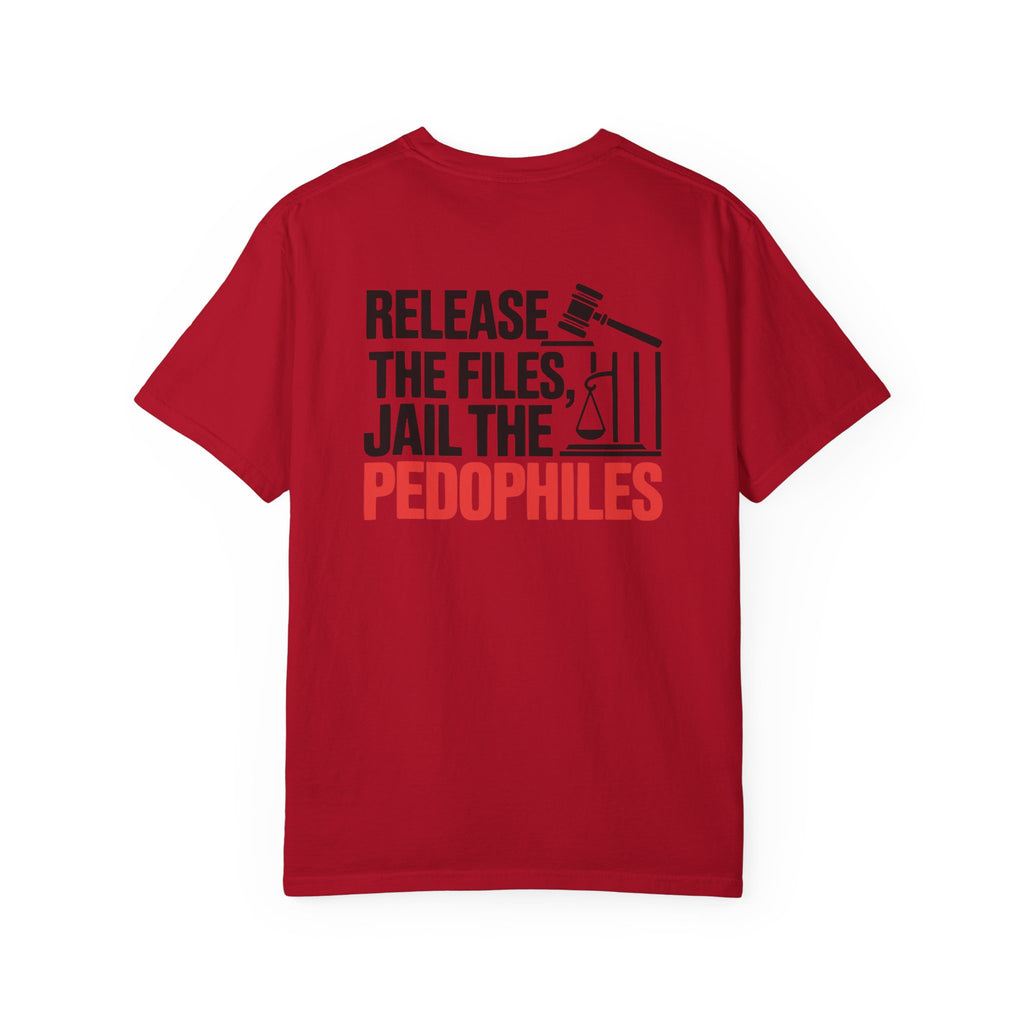 Activist T-Shirt - I Stand with Virginia Giuffre and Release the Files Jail the Pedophiles