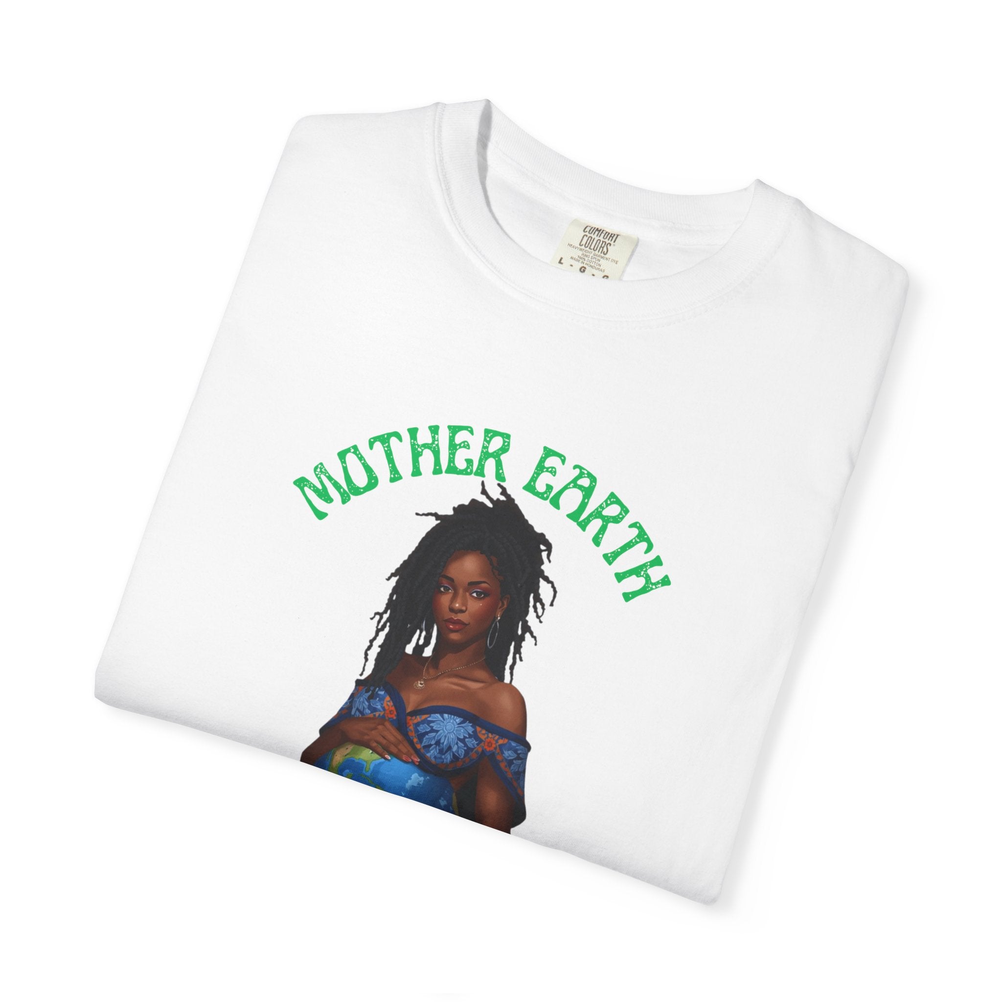 Mother Earth Nurture Shirt The World Within Every Life Is a Gift T Shirt Black Woman Art Nature Lover Tee Eco Conscious Graphic Tee