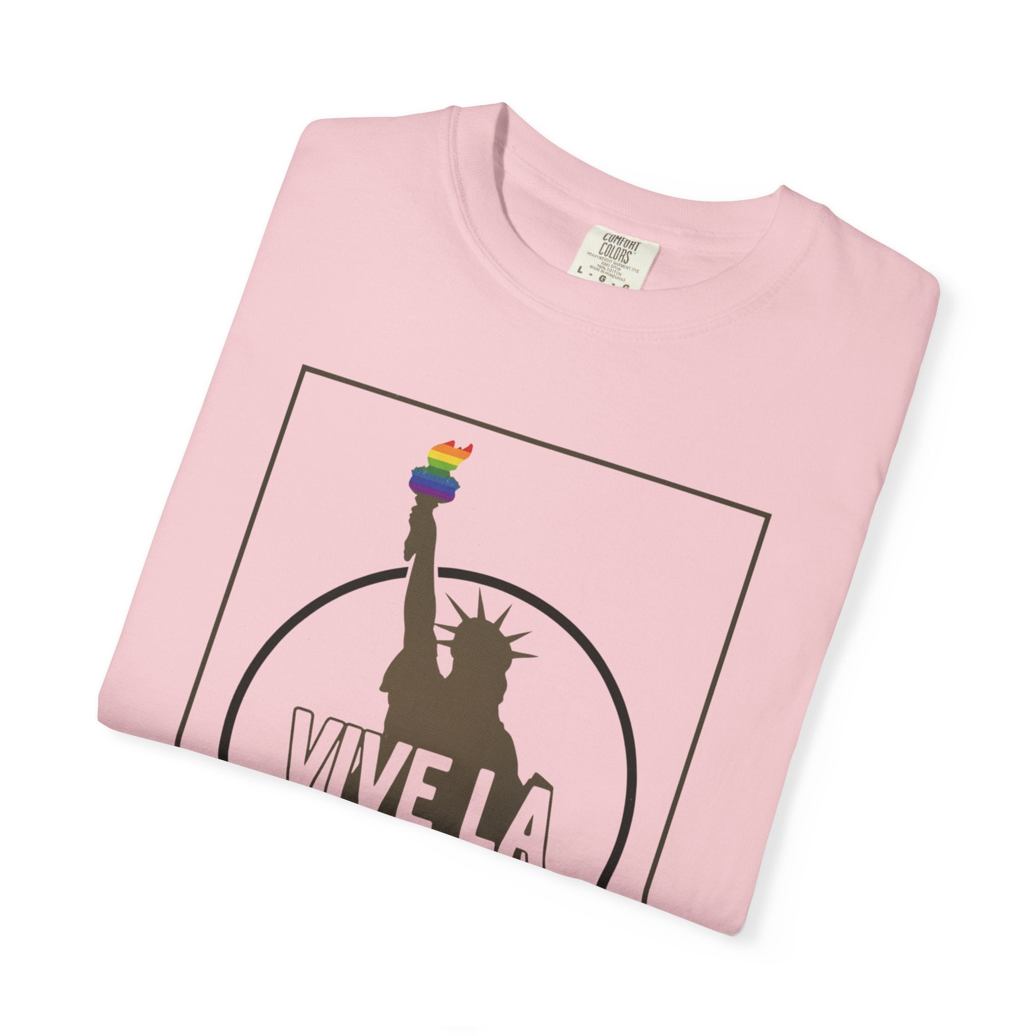 Vive La Revolution T-Shirt Pride Rainbow Activist Tee LGBTQ Equality Top Graphic Tee