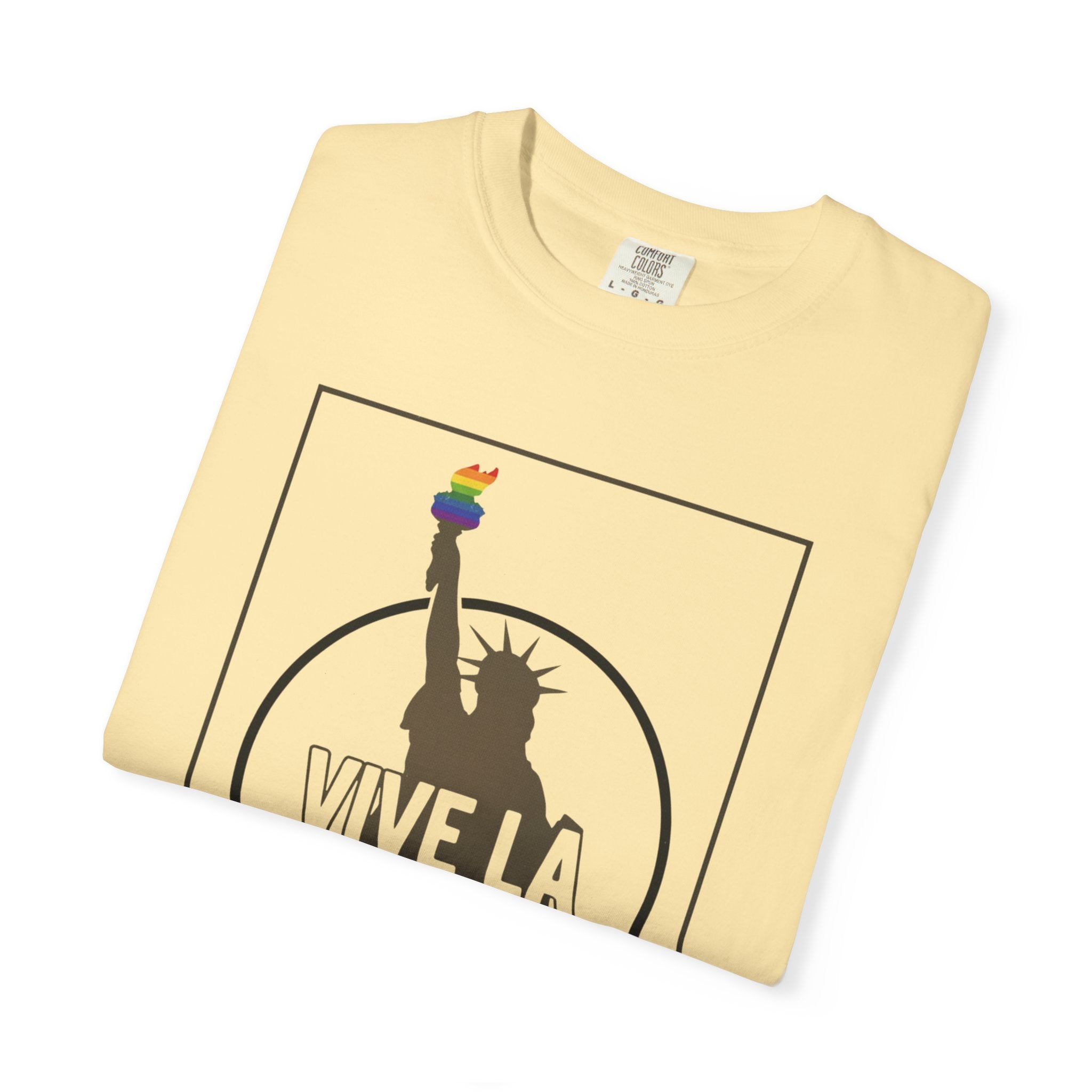 Vive La Revolution T-Shirt Pride Rainbow Activist Tee LGBTQ Equality Top Graphic Tee